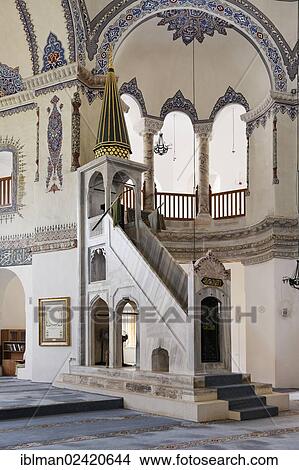 Minbar, in the former Orthodox Church of Sergius and Bacchus, today a mosque, Kuecuek Aya Sofya Camii, Little Hagia Sophia, Sultanahmet district, Istanbul, Turkey, Europe, Asia View Large Photo Image Picture - Minbar, in the former Orthodox Church of Sergius and Bacchus, today a mosque, Kuecuek Aya Sofya Camii, Little Hagia Sophia, Sultanahmet district, Istanbul, Turkey, Europe, Asia. Fotosearch