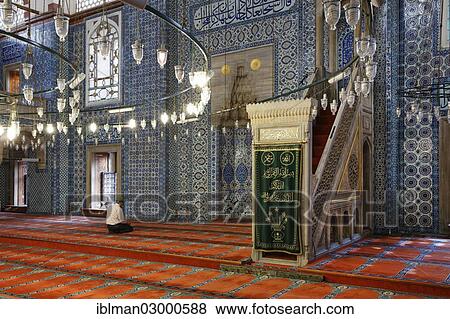 Stock Photo - "Minbar, Ruestem Pasha Mosque, Eminonu, Istanbul, European side, Istanbul Province, Turkey, European side, Europe". Fotosearch
