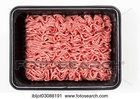Minced meat in plastic tray. View Large Photo Image Stock Image - Minced meat in plastic tray.. Fotosearch