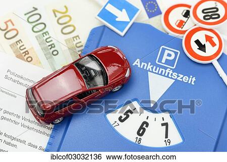 "Miniature car, speeding ticket, parking disc and euro banknotes, symbolic image for higher penalties for illegal parking" View Large Photo Image Stock Photograph - "Miniature car, speeding ticket, parking disc and euro banknotes, symbolic image for higher penalties for illegal parking". Fotosearch