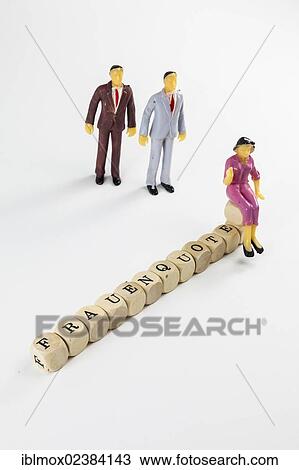 "Miniature figures, cubes with letters forming the word """"Frauenquote"""", German for """"female quota""""" View Large Photo Image Stock Image - "Miniature figures, cubes with letters forming the word """"Frauenquote"""", German for """"female quota""""". Fotosearch