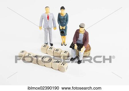"Miniature figures, letter cubes forming the words """"Erbe"""" and """"Steuern"""", German for """"inheritance"""" and """"taxes"""", symbolic image for inheritance tax" View Large Photo Image Stock Image - "Miniature figures, letter cubes forming the words """"Erbe"""" and """"Steuern"""", German for """"inheritance"""" and """"taxes"""", symbolic image for inheritance tax". Fotosearch