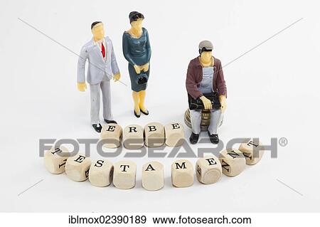 "Miniature figures, letter cubes forming the word """"Erbe"""" and """"Testament"""", German for """"inheritance"""" and """"last will"""", symbolic image" View Large Photo Image Stock Photo - "Miniature figures, letter cubes forming the word """"Erbe"""" and """"Testament"""", German for """"inheritance"""" and """"last will"""", symbolic image". Fotosearch