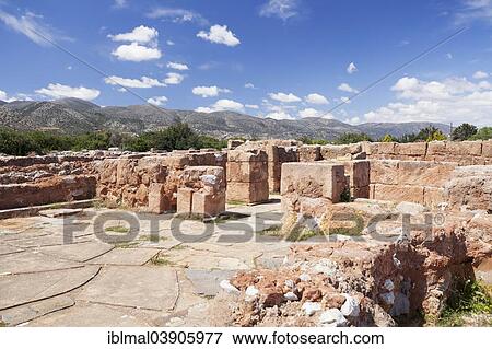"Minoan palace, archaeological site, Malia, Heraklion, Crete, Greece, Europe" View Large Photo Image Stock Photo - "Minoan palace, archaeological site, Malia, Heraklion, Crete, Greece, Europe". Fotosearch