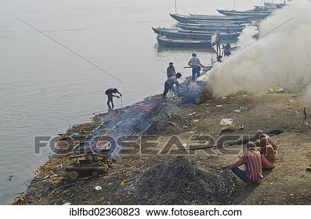 "Minor cremation ghat at river Ganges near Tulsi Ghat, Varanasi, India, Asia" View Large Photo Image Stock Image - "Minor cremation ghat at river Ganges near Tulsi Ghat, Varanasi, India, Asia". Fotosearch