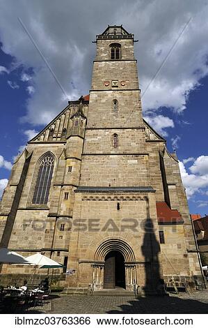 "Minster of St. George, late Gothic three-naved hall church, completed in 1499, Dinkelsbuhl, Middle Franconia, Bavaria, Germany, Europe" View Large Photo Image Stock Photograph - "Minster of St. George, late Gothic three-naved hall church, completed in 1499, Dinkelsbuhl, Middle Franconia, Bavaria, Germany, Europe". Fotosearch