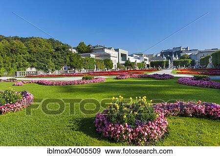 Stock Photo - "Mirabell Gardens at Mirabell Palace, Salzburg, Austria, Europe". Fotosearch