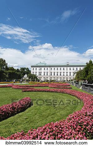 Picture - "Mirabell Palace and Mirabell Gardens, Salzburg, Salzburg State, Austria, Europe". Fotosearch
