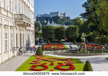 "Mirabell Palace and Mirabell Gardens with Pegasus fountain, Hohensalzburg Fortress at the back, Salzburg, Austria, Europe" View Large Photo Image Stock Photo - "Mirabell Palace and Mirabell Gardens with Pegasus fountain, Hohensalzburg Fortress at the back, Salzburg, Austria, Europe". Fotosearch