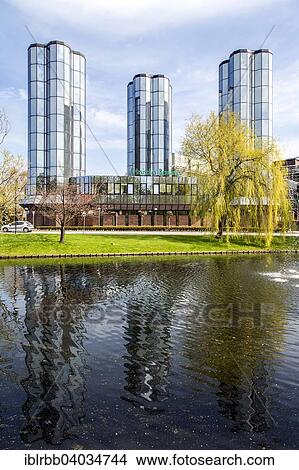 "Mirrored glass towers, Friesian brewhouse, Jever, Frisia, Lower Saxony, Germany, Europe" View Large Photo Image Picture - "Mirrored glass towers, Friesian brewhouse, Jever, Frisia, Lower Saxony, Germany, Europe". Fotosearch