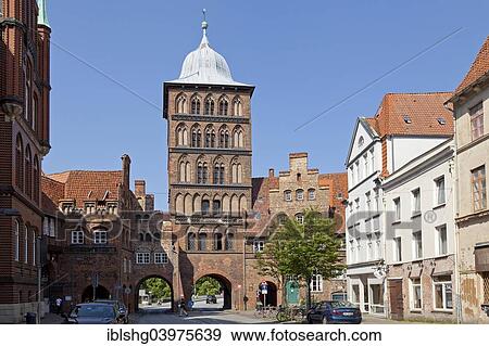 "Mittleres Burgtor or Medium Castle Gate, Lubeck, Schleswig-Holstein, Germany, Europe" View Large Photo Image Stock Photo - "Mittleres Burgtor or Medium Castle Gate, Lubeck, Schleswig-Holstein, Germany, Europe". Fotosearch