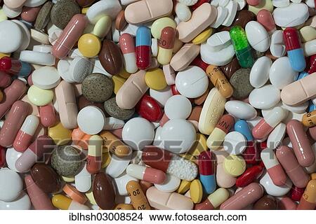 "Mixed coloured pills, capsules, tablets and coated tablets, Germany, Europe" View Large Photo Image Picture - "Mixed coloured pills, capsules, tablets and coated tablets, Germany, Europe". Fotosearch