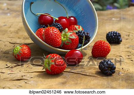 "Mixed summer fruits, strawberries, cherries, blackberries" View Large Photo Image Stock Photograph - "Mixed summer fruits, strawberries, cherries, blackberries". Fotosearch