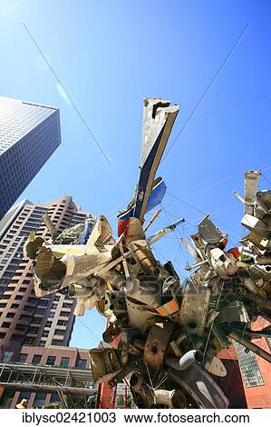 MOCA L. A., Museum of Contemporary Art, South Grand Avenue in Downtown, sculpture at the entrance of the museum, Los Angeles, California, USA View Large Photo Image Stock Image - MOCA L. A., Museum of Contemporary Art, South Grand Avenue in Downtown, sculpture at the entrance of the museum, Los Angeles, California, USA. Fotosearch