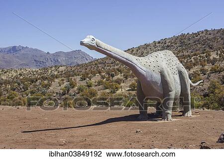 "Model of a dinosaur (Antarctosaurus wichmannianus), Monumental Nacional Pichasca, Rio Hurtado, Region de Coquimbo, Chile, South America" View Large Photo Image Stock Image - "Model of a dinosaur (Antarctosaurus wichmannianus), Monumental Nacional Pichasca, Rio Hurtado, Region de Coquimbo, Chile, South America". Fotosearch