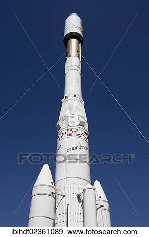 Stock Photo - "Model of the European Ariane 4 launcher, European Space Agency, ESA, 1990s, Euro Space Center, Transinne, Belgium, Europe". Fotosearch
