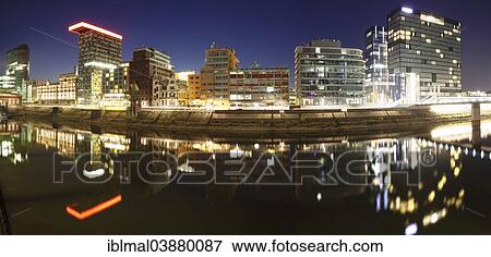 "Modern architecture at the trade port, Media Harbour, Dusseldorf, North Rhine-Westphalia, Germany, Europe" View Large Photo Image Stock Photo - "Modern architecture at the trade port, Media Harbour, Dusseldorf, North Rhine-Westphalia, Germany, Europe". Fotosearch