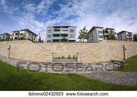 "Modern architecture in Frankfurt-Riedberg, development area, new district of Frankfurt, to be completed by 2017, Frankfurt am Main, Hesse, Germany, Europe, PublicGround, Europe" View Large Photo Image Stock Image - "Modern architecture in Frankfurt-Riedberg, development area, new district of Frankfurt, to be completed by 2017, Frankfurt am Main, Hesse, Germany, Europe, PublicGround, Europe". Fotosearch