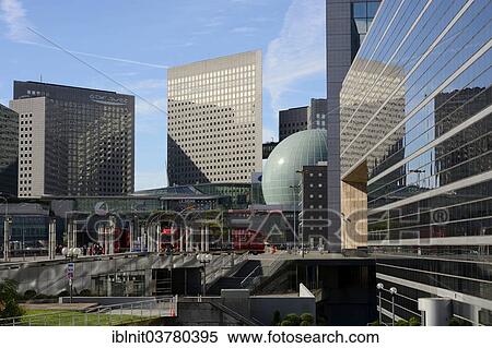 Stock Photography - "Modern buildings at La Defense, Paris, Ile-de-France, France, Europe". Fotosearch