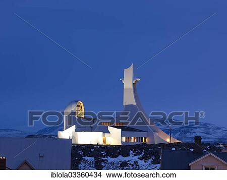 "Modern church in Stykkisholmur, Stykkisholmur, Vesturland, Iceland, Europe" View Large Photo Image Picture - "Modern church in Stykkisholmur, Stykkisholmur, Vesturland, Iceland, Europe". Fotosearch