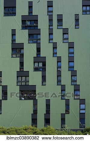 "Modern facade of an apartment building, Vienna, Vienna State, Austria, Europe" View Large Photo Image Stock Image - "Modern facade of an apartment building, Vienna, Vienna State, Austria, Europe". Fotosearch
