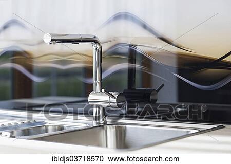 "Modern sink in a kitchen, Germany, Europe" View Large Photo Image Stock Image - "Modern sink in a kitchen, Germany, Europe". Fotosearch