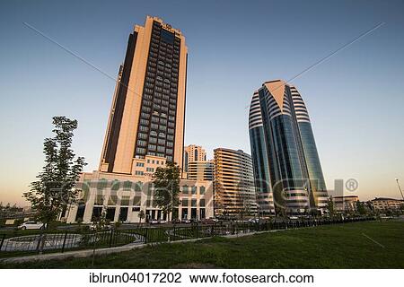 "Modern skyscrapers in downtown Grozny, Chechnya, Caucasus, Russia, Europe" View Large Photo Image Stock Image - "Modern skyscrapers in downtown Grozny, Chechnya, Caucasus, Russia, Europe". Fotosearch