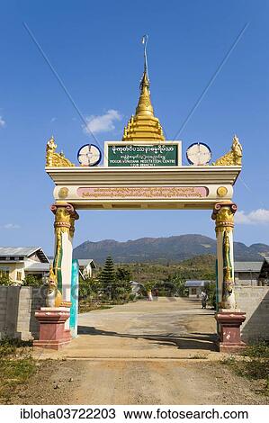 "Mogok Vipassana Meditation Centre, Nyaung Shwe, Shan State, Myanmar, Burma, Asia" View Large Photo Image Stock Image - "Mogok Vipassana Meditation Centre, Nyaung Shwe, Shan State, Myanmar, Burma, Asia". Fotosearch