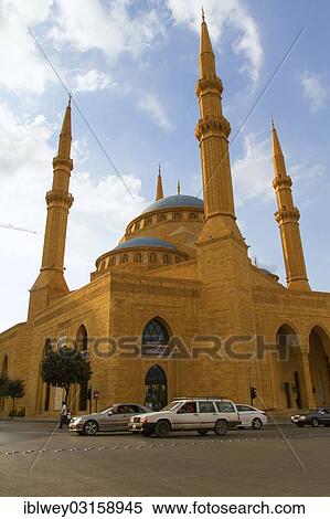 "Mohammed al-Amin Mosque, Beirut, Lebanon, Asia" View Large Photo Image Stock Photography - "Mohammed al-Amin Mosque, Beirut, Lebanon, Asia". Fotosearch