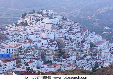 Stock Photography - "Mojacar, historic town centre, Almeria province, Andalusia, Spain, Europe". Fotosearch