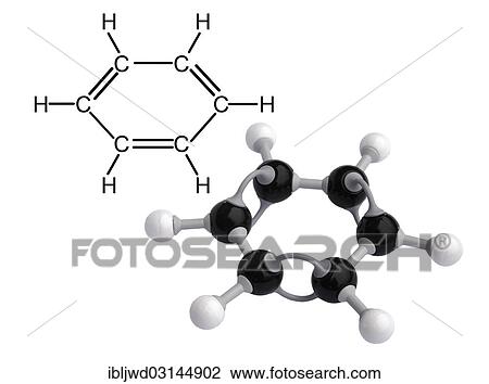 Molecular model of Benzene View Large Photo Image Stock Image - Molecular model of Benzene. Fotosearch