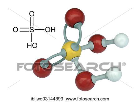 Stock Photo - Molecular model of Sulphuric acid. Fotosearch