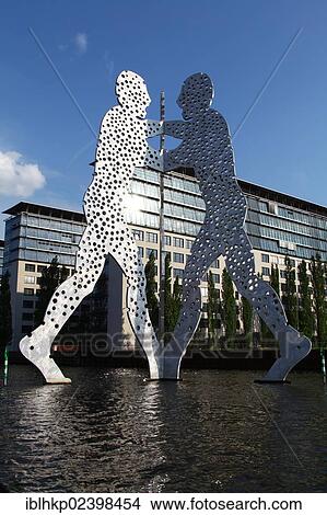 "Molecule Man, a monumental piece of art by American sculptor Jonathan Borofsky, 1999, Berlin, Germany, Europe" View Large Photo Image Picture - "Molecule Man, a monumental piece of art by American sculptor Jonathan Borofsky, 1999, Berlin, Germany, Europe". Fotosearch