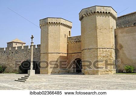 Stock Photography - "Monasterio Santa Maria de Poblet, Cistercian Abbey, UNESCO World Heritage Site, Poblet, Tarragona province, Catalonia, Spain, Europe". Fotosearch