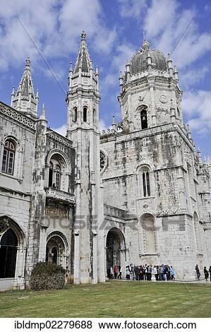 Stock Photo - "Monastery Mosteiro dos Jeronimos, Belem, UNESCO World Heritage Site, Lisbon, Portugal, Europe". Fotosearch