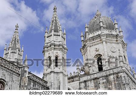 Stock Photo - "Monastery Mosteiro dos Jeronimos, Belem, UNESCO World Heritage Site, Lisbon, Portugal, Europe". Fotosearch