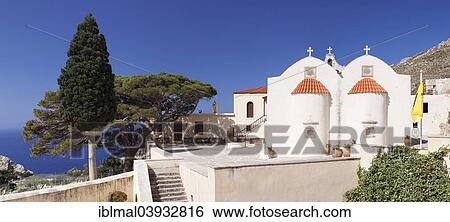 "Monastery of Preveli, Rethymno, Crete, Greece, Europe" View Large Photo Image Stock Photograph - "Monastery of Preveli, Rethymno, Crete, Greece, Europe". Fotosearch