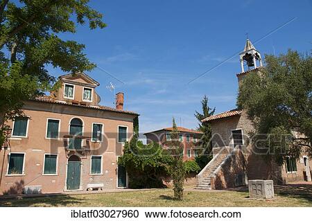 Stock Image - "Monastery of Santa Fosca, Torcello Venedig, Venezia, Venedig, Veneto Region, Italy, Europe". Fotosearch