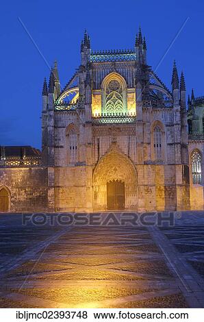 "Monastery of Santa Maria da Vitoria, Batalha Monastery at dusk, UNESCO World Heritage, Batalha, Leiria district, Estremadura, Portugal, Europe" View Large Photo Image Stock Photo - "Monastery of Santa Maria da Vitoria, Batalha Monastery at dusk, UNESCO World Heritage, Batalha, Leiria district, Estremadura, Portugal, Europe". Fotosearch