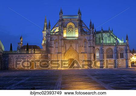 "Monastery of Santa Maria da Vitoria, Batalha Monastery at dusk, UNESCO World Heritage, Batalha, Leiria district, Estremadura, Portugal, Europe" View Large Photo Image Stock Photo - "Monastery of Santa Maria da Vitoria, Batalha Monastery at dusk, UNESCO World Heritage, Batalha, Leiria district, Estremadura, Portugal, Europe". Fotosearch
