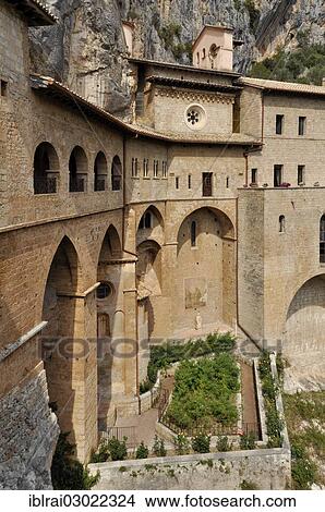 "Monastery of St. Benedict or Sacro Speco, near Subiaco, Lazio, Italy, Europe" View Large Photo Image Picture - "Monastery of St. Benedict or Sacro Speco, near Subiaco, Lazio, Italy, Europe". Fotosearch