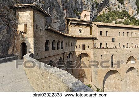 Stock Photo - "Monastery of St. Benedict or Sacro Speco, near Subiaco, Lazio, Italy, Europe". Fotosearch