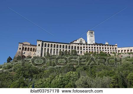 "Monastery of St. Clare of Assisi with the Basilica of San Francesco at the foot of Monte Subasio, Assisi, Umbria, Italy, Europe" View Large Photo Image Stock Photo - "Monastery of St. Clare of Assisi with the Basilica of San Francesco at the foot of Monte Subasio, Assisi, Umbria, Italy, Europe". Fotosearch