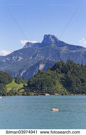 "Mondsee Lake with Mt Schafberg, Salzkammergut, Upper Austria, Austria, Europe" View Large Photo Image Stock Image - "Mondsee Lake with Mt Schafberg, Salzkammergut, Upper Austria, Austria, Europe". Fotosearch