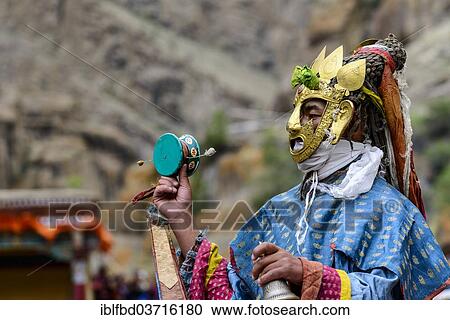 "Monk performing ritual mask dance, describing stories from the early days of Buddhism, during Hemis Festival, Hemis, Ladakh, Jammu and Kashmir, India, Asia" View Large Photo Image Stock Image - "Monk performing ritual mask dance, describing stories from the early days of Buddhism, during Hemis Festival, Hemis, Ladakh, Jammu and Kashmir, India, Asia". Fotosearch