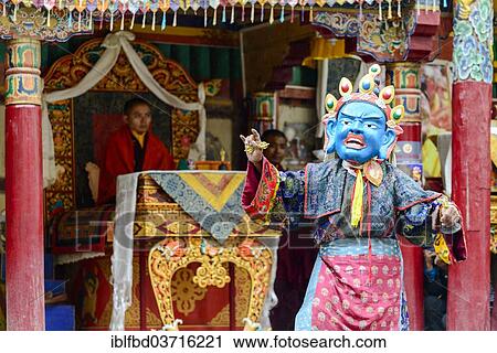 "Monk performing ritual mask dance, describing stories from the early days of Buddhism, during Hemis Festival, Hemis, Ladakh, Jammu and Kashmir, India, Asia" View Large Photo Image Stock Image - "Monk performing ritual mask dance, describing stories from the early days of Buddhism, during Hemis Festival, Hemis, Ladakh, Jammu and Kashmir, India, Asia". Fotosearch