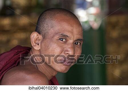 "Monk, portrait, Myanmar, Asia" View Large Photo Image Stock Image - "Monk, portrait, Myanmar, Asia". Fotosearch