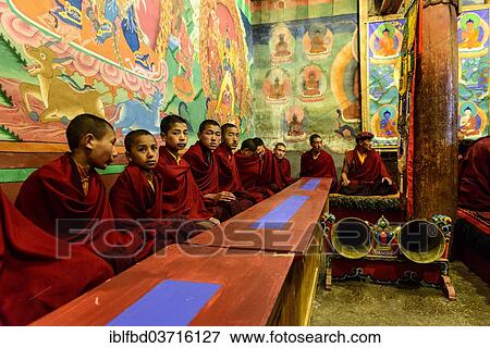 "Monks celebrating Pooja, a prayer, as an opening ceremony of the Hemis Festival, Hemis, Ladakh, Jammu and Kashmir, India, Asia" View Large Photo Image Stock Photo - "Monks celebrating Pooja, a prayer, as an opening ceremony of the Hemis Festival, Hemis, Ladakh, Jammu and Kashmir, India, Asia". Fotosearch