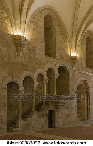 "Monk's Hall, interior of Mosteiro de Santa Maria de Alcobaca, Alcobaca Monastery, Alcobaca, Oeste, Leiria District, Portugal, Europe" View Large Photo Image Stock Photo - "Monk's Hall, interior of Mosteiro de Santa Maria de Alcobaca, Alcobaca Monastery, Alcobaca, Oeste, Leiria District, Portugal, Europe". Fotosearch