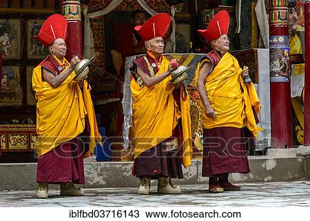"Monks making music as part of the opening ceremony of the Hemis Festival, Hemis, Ladakh, Jammu and Kashmir, India, Asia" View Large Photo Image Stock Image - "Monks making music as part of the opening ceremony of the Hemis Festival, Hemis, Ladakh, Jammu and Kashmir, India, Asia". Fotosearch